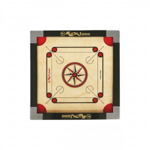 Premium Small Size 1.5" Border Cut Pocket Carrom Board  with STRICKER & Accessories