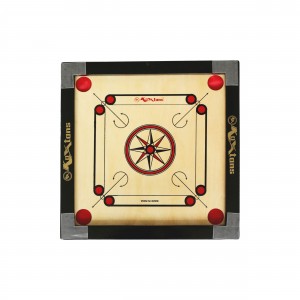 Super Small Size 1.5" Border Carrom Board with STRICKER & Accessories