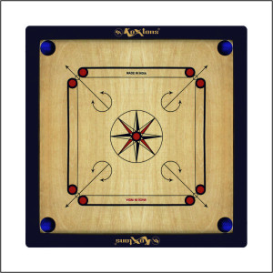 Koxtons Premium Carrom Board – Full Size 32"x32" | 1.5" Wooden Border