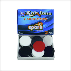Koxtons Carrom Men – Acrylic Spark 4mm